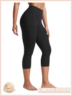 High Waisted Yoga Capris Seamless Squat Proof 21"
